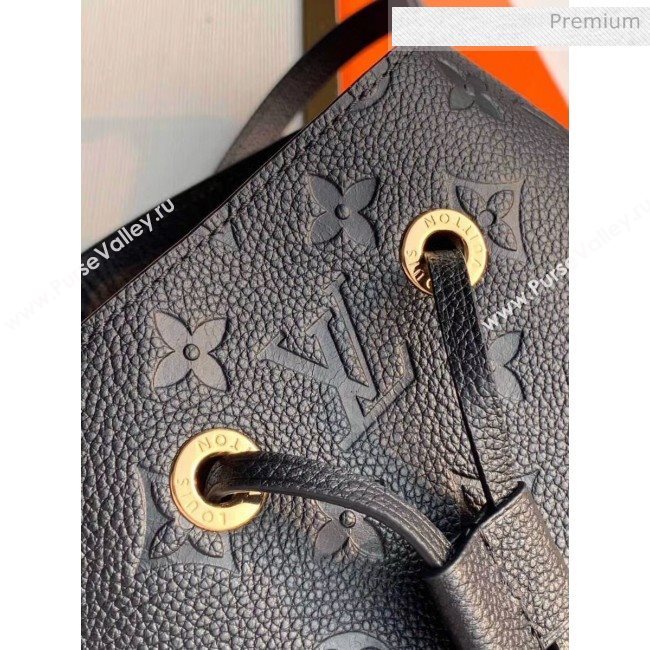 Louis Vuitton NéoNoé MM Bucket Bag in Monogram Embossed Leather M45256 Black 2020 (KI-20061917)