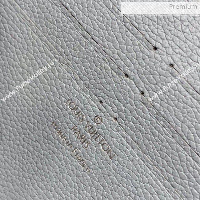 Louis Vuitton Lockme Clutch/Shoulder Bag in Grained Calfskin M56136 Light Blue 2020 (KI-20061918)