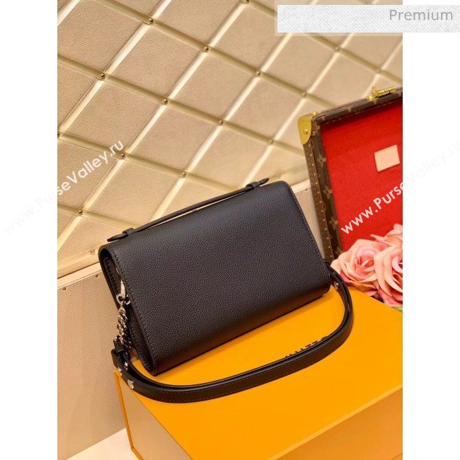 Louis Vuitton Lockme Clutch/Shoulder Bag in Grained Calfskin M56088 Black 2020 (KI-20061919)