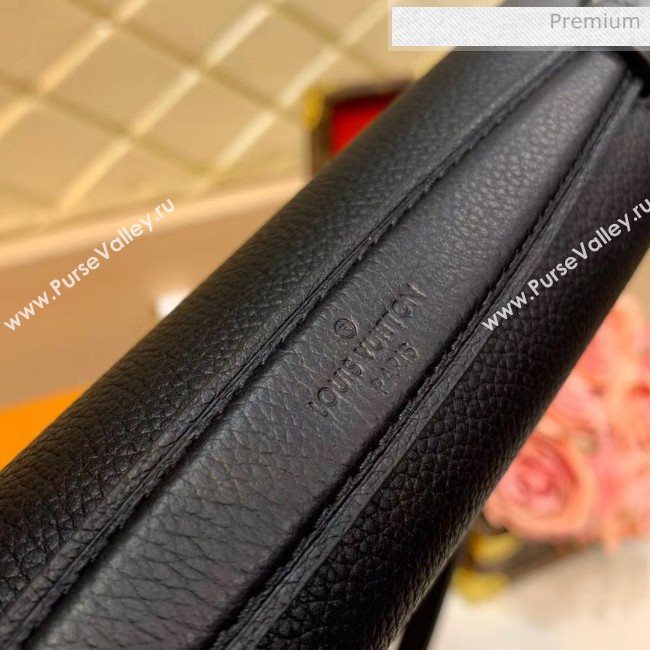 Louis Vuitton Lockme Clutch/Shoulder Bag in Grained Calfskin M56088 Black 2020 (KI-20061919)