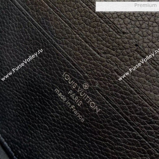Louis Vuitton Lockme Clutch/Shoulder Bag in Grained Calfskin M56088 Black 2020 (KI-20061919)
