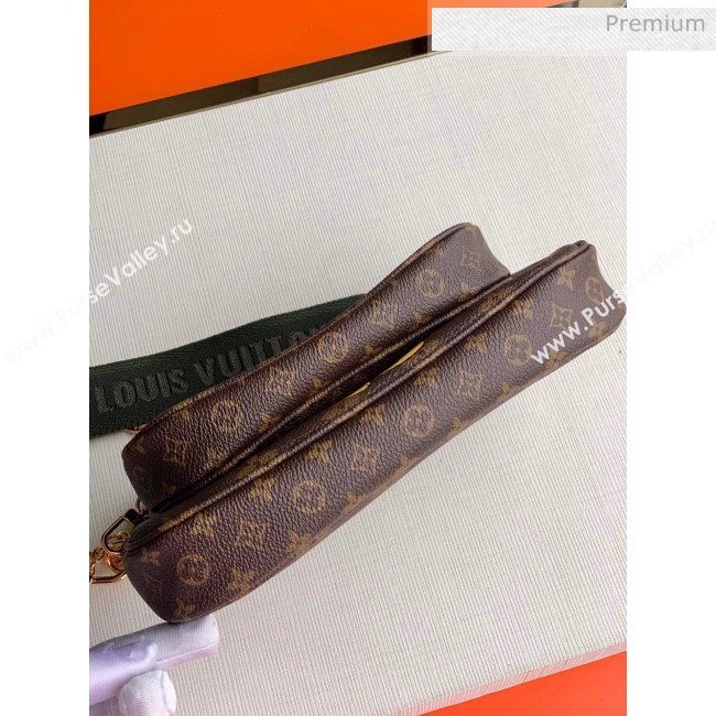 Louis Vuitton Multi Pochette Accessoires Monogram Canvas Mickey Mouse Triple Shoulder Bag M44813 Green 2020 (KI-20061922)