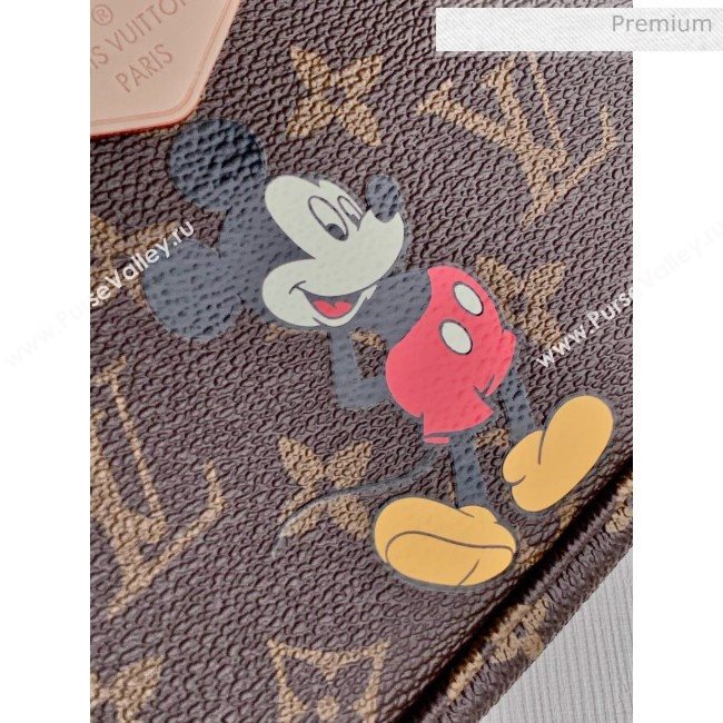 Louis Vuitton Multi Pochette Accessoires Monogram Canvas Mickey Mouse Triple Shoulder Bag M44813 Green 2020 (KI-20061922)