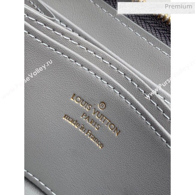 Louis Vuitton Zippy Coin Purse in Monogram Patent Calfskin M60067 Silver 2020 (KI-20061925)