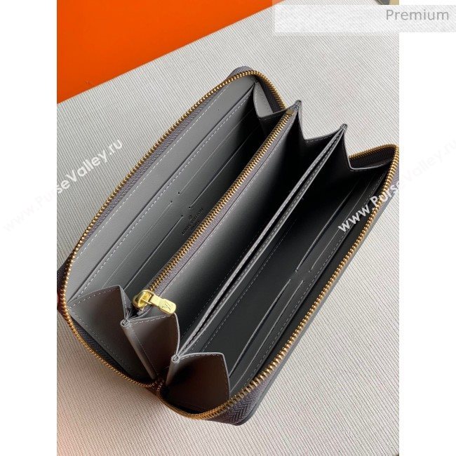 Louis Vuitton Zippy Long Wallet in Monogram Patent Calfskin M60017 Silver 2020 (KI-20061926)