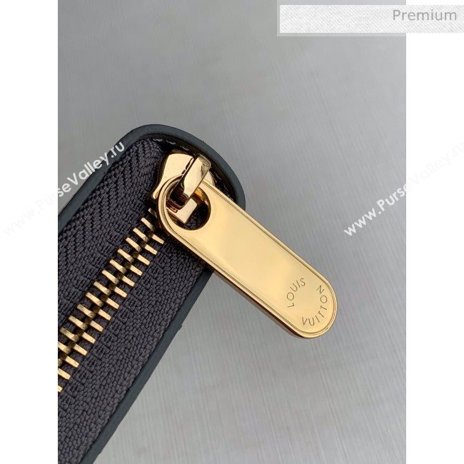 Louis Vuitton Zippy Long Wallet in Monogram Patent Calfskin M60017 Silver 2020 (KI-20061926)