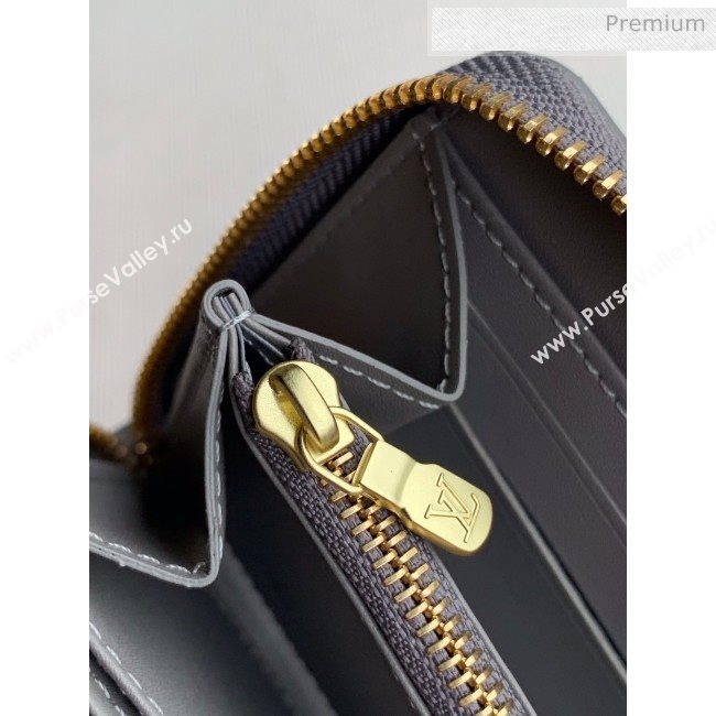 Louis Vuitton Zippy Long Wallet in Monogram Patent Calfskin M60017 Silver 2020 (KI-20061926)