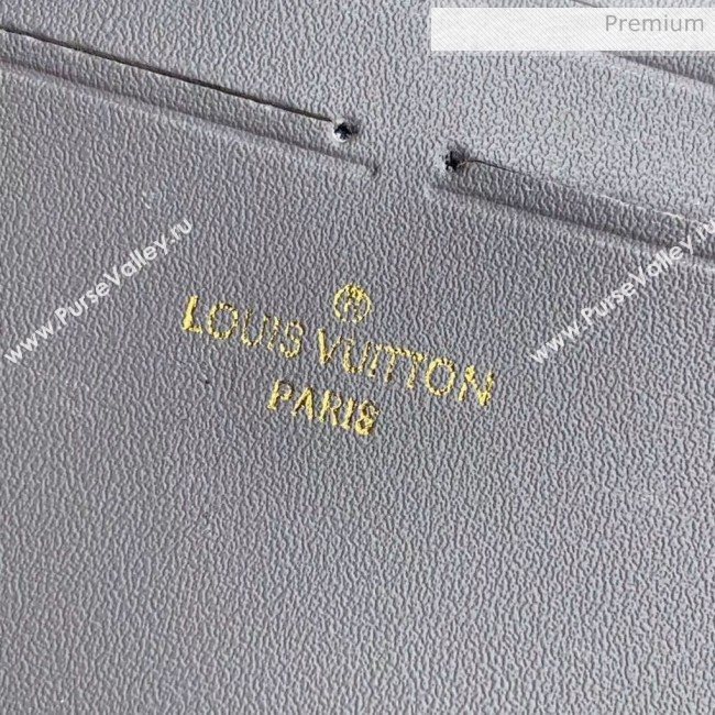 Louis Vuitton Félicie Pochette Chain Wallet WOC in Monogram Patent Calfskin M60067 Silver 2020 (KI-20061927)