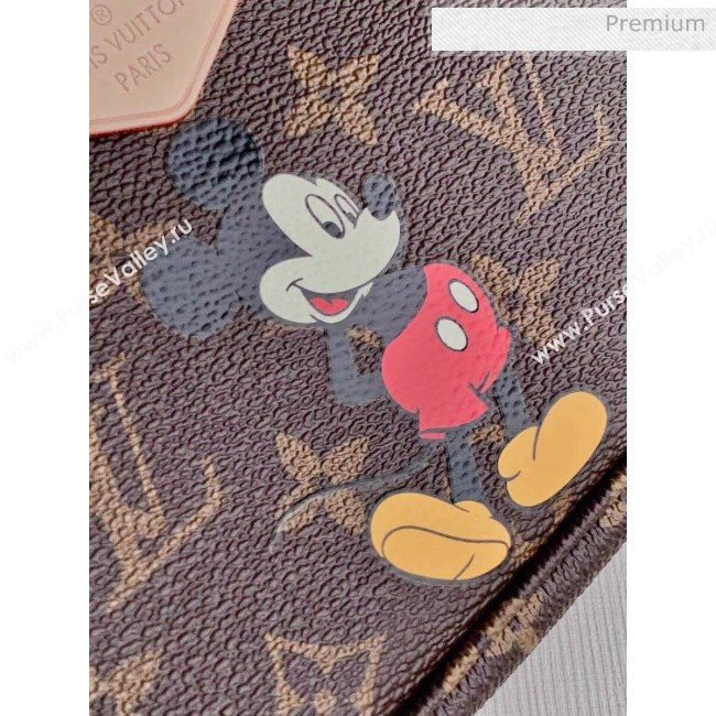 Louis Vuitton Multi Pochette Accessoires Monogram Canvas Mickey Mouse Triple Shoulder Bag M44813 Pink 2020 (KI-20061923)