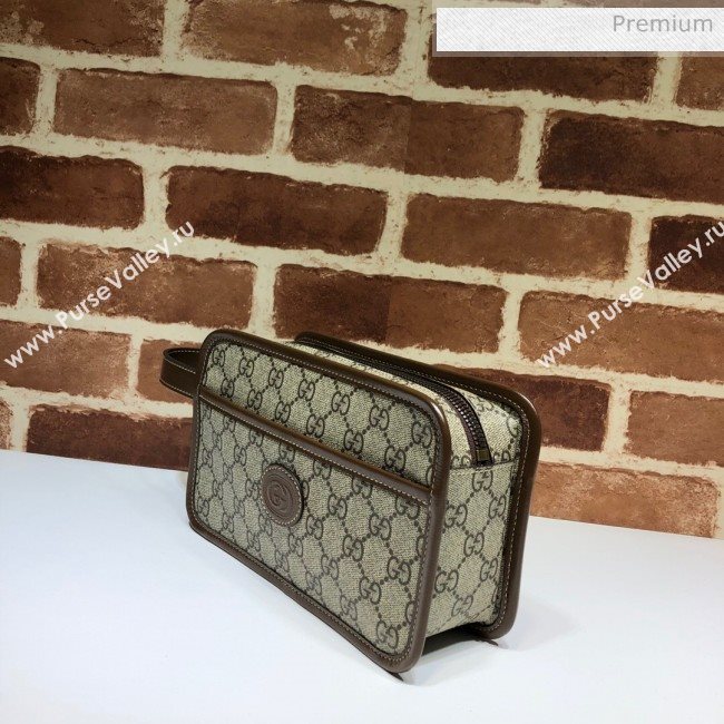 Gucci GG Canvas Travel Case Clutch with Interlocking G 625764 2020 (DLH-20062002)