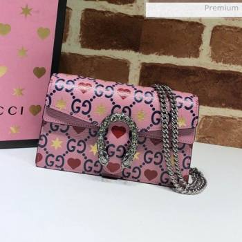 Gucci Dionysus GG Love Leather Super Mini Bag 476432 Pink 2020 (DHL-20062011)