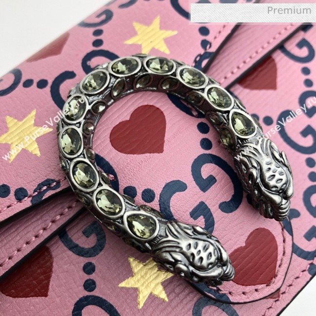 Gucci Dionysus GG Love Leather Super Mini Bag 476432 Pink 2020 (DHL-20062011)