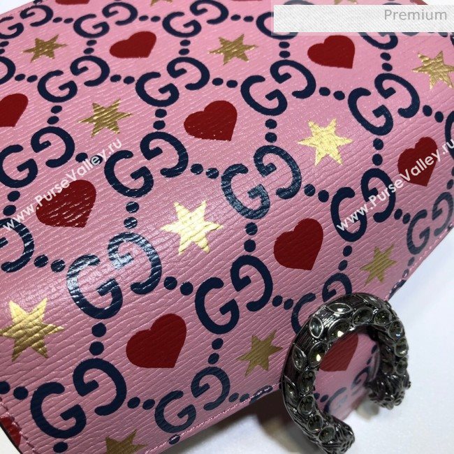 Gucci Dionysus GG Love Leather Super Mini Bag 476432 Pink 2020 (DHL-20062011)