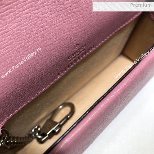 Gucci Dionysus GG Love Leather Super Mini Bag 476432 Pink 2020 (DHL-20062011)