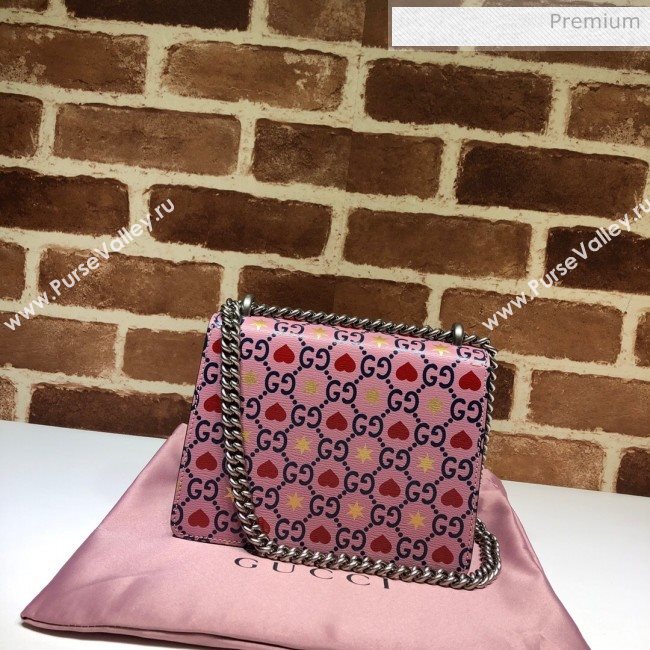 Gucci Dionysus GG Love Leather Mini Bag 421970 Pink 2020 (DHL-20062012)