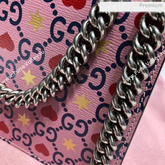 Gucci Dionysus GG Love Leather Mini Bag 421970 Pink 2020 (DHL-20062012)