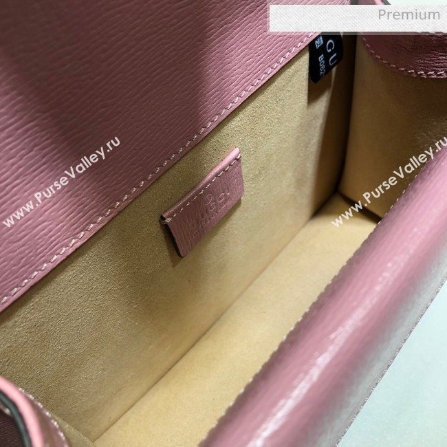 Gucci Dionysus GG Love Leather Mini Bag 421970 Pink 2020 (DHL-20062012)