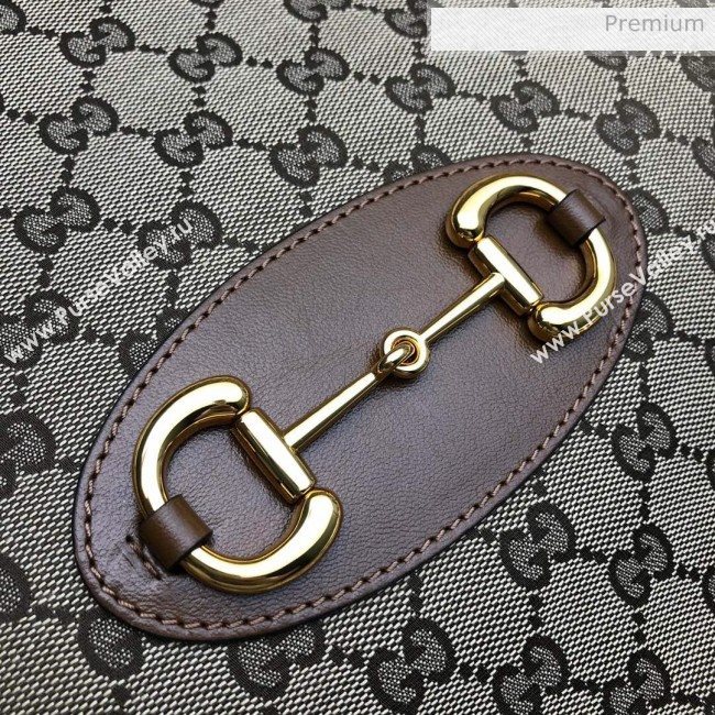 Gucci Horsebit 1955 GG Canvas Medium Tote Bag 623694 Brown 2020 (DHL-20062016)