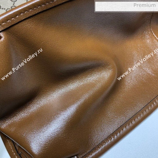 Gucci Horsebit 1955 GG Canvas Medium Tote Bag 623694 Brown 2020 (DHL-20062016)