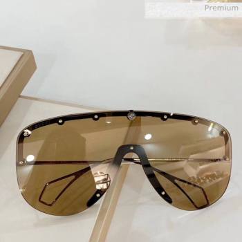 Gucci Mask Sunglasses 610414 Brown 02 2020 (A-20061306)