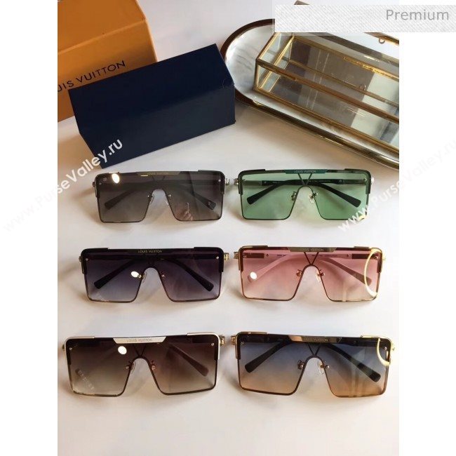 Louis Vuitton Square Sunglasses Z9808 Blue/Lgth Pink 2020 (A-20061312)
