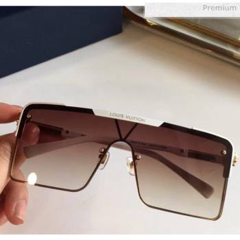 Louis Vuitton Square Sunglasses Z9808 Brown 2020 (A-20061309)