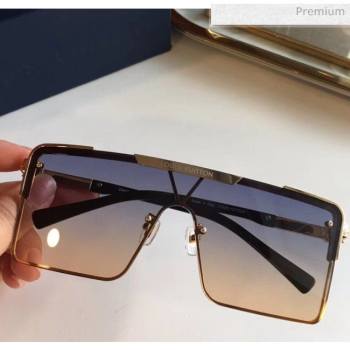 Louis Vuitton Square Sunglasses Z9808 Blue/Lgth Pink 2020 (A-20061312)