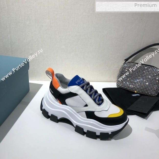 Prada Block Sneakers White/Blue/Yellow 2020 (MD-20061506)