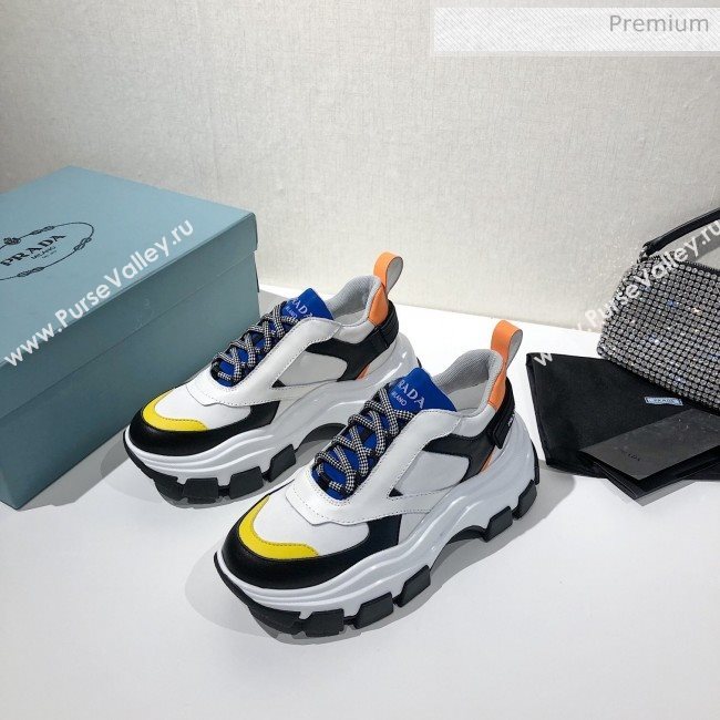 Prada Block Sneakers White/Blue/Yellow 2020 (MD-20061506)