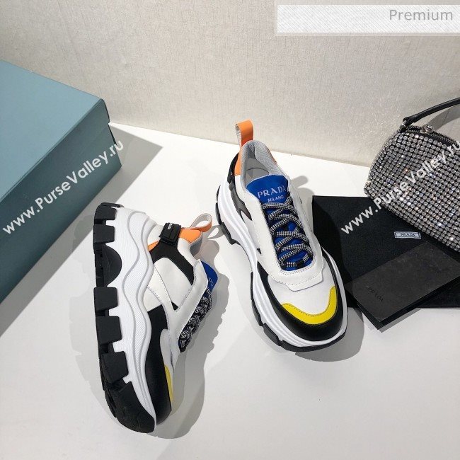 Prada Block Sneakers White/Blue/Yellow 2020 (MD-20061506)