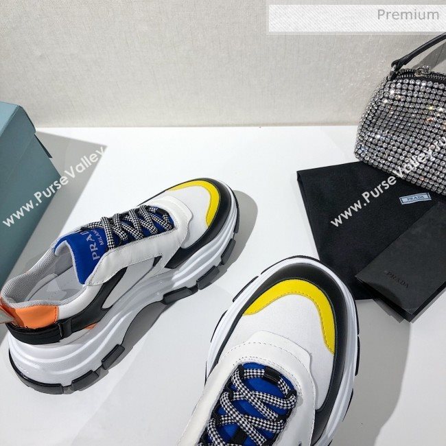 Prada Block Sneakers White/Blue/Yellow 2020 (MD-20061506)