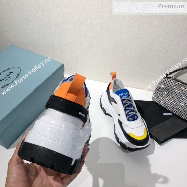 Prada Block Sneakers White/Blue/Yellow 2020 (MD-20061506)