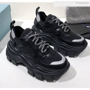 Prada Block Sneakers Black/Silver 2020 (MD-020061507)