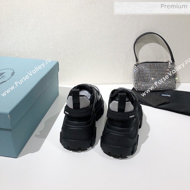 Prada Block Sneakers Black/Silver 2020 (MD-020061507)