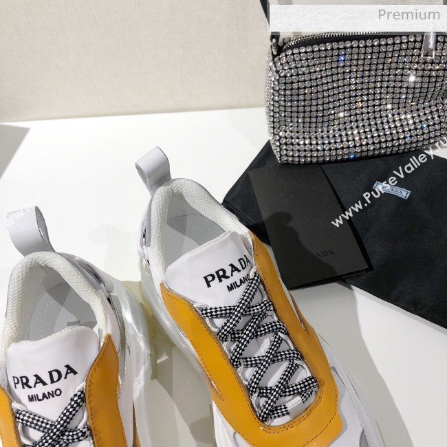 Prada Block Sneakers Yellow/Silver/White 2020 (MD-20061515)