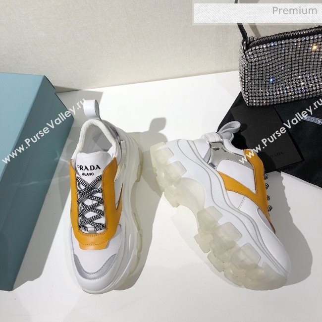 Prada Block Sneakers Yellow/Silver/White 2020 (MD-20061515)