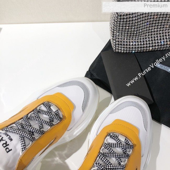 Prada Block Sneakers Yellow/Silver/White 2020 (MD-20061515)