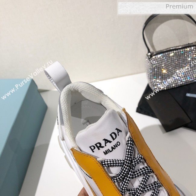 Prada Block Sneakers Yellow/Silver/White 2020 (MD-20061515)