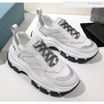 Prada Block Sneakers Silver/White/Black 2020 (MD-20061516)