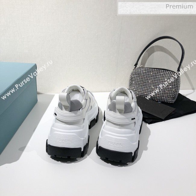 Prada Block Sneakers Silver/White/Black 2020 (MD-20061516)