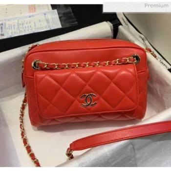 Chanel Small Camera Case in Lambskin AS1367 Red 2020 (JY-20061533)
