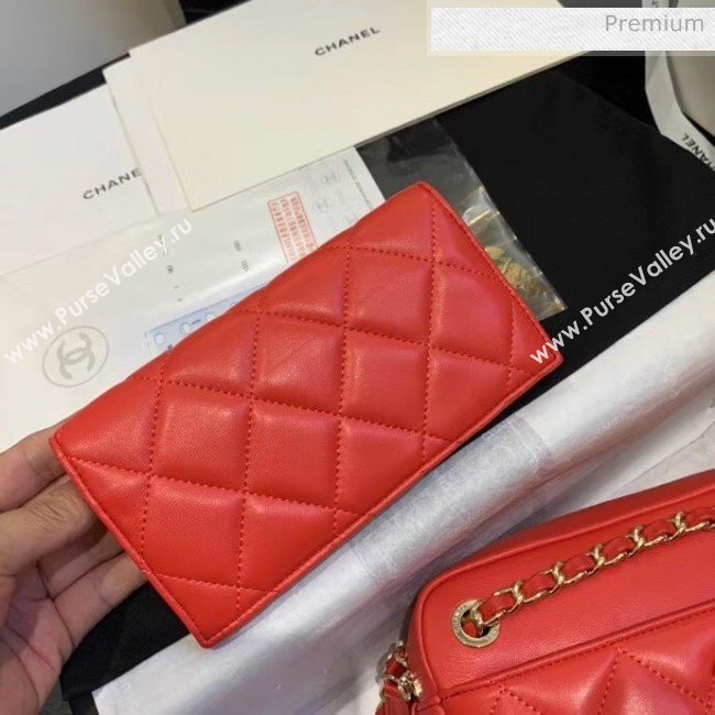 Chanel Small Camera Case in Lambskin AS1367 Red 2020 (JY-20061533)