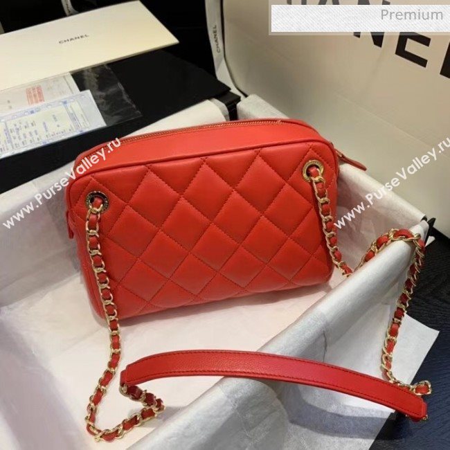 Chanel Small Camera Case in Lambskin AS1367 Red 2020 (JY-20061533)