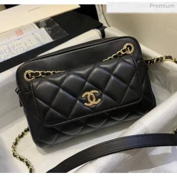 Chanel Small Camera Case in Lambskin AS1367 Black 2020 (JY-20061534)