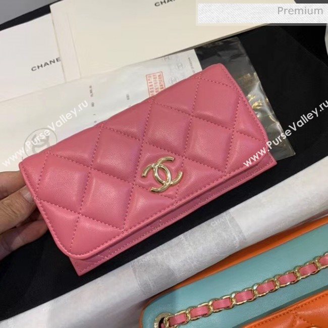 Chanel Small Camera Case in Lambskin AS1367 Pink/Orange/Green 2020 (JY-20061535)