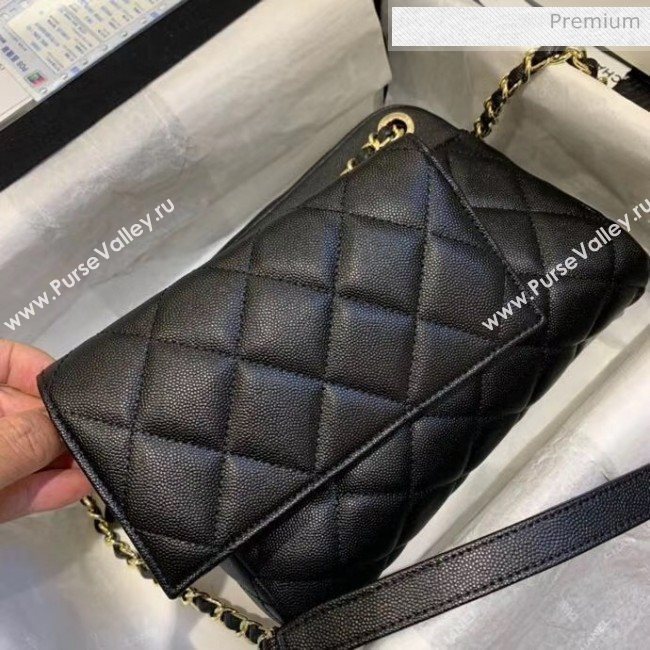 Chanel Small Camera Case in Grained Calfskin AS1367 Black 2020 (JY-20061537)