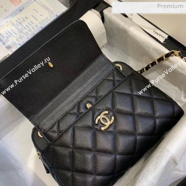 Chanel Small Camera Case in Grained Calfskin AS1367 Black 2020 (JY-20061537)