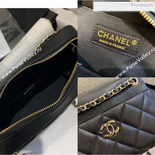 Chanel Small Camera Case in Grained Calfskin AS1367 Black 2020 (JY-20061537)