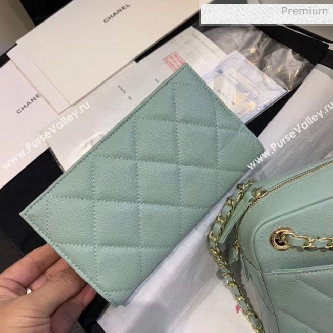 Chanel Small Camera Case in Grained Calfskin AS1367 Green 2020 (JY-20061538)