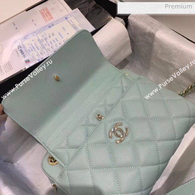 Chanel Small Camera Case in Grained Calfskin AS1367 Green 2020 (JY-20061538)